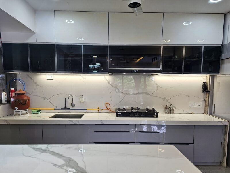 Kitchen run — Facet — 3BHK, Ghatlodiya