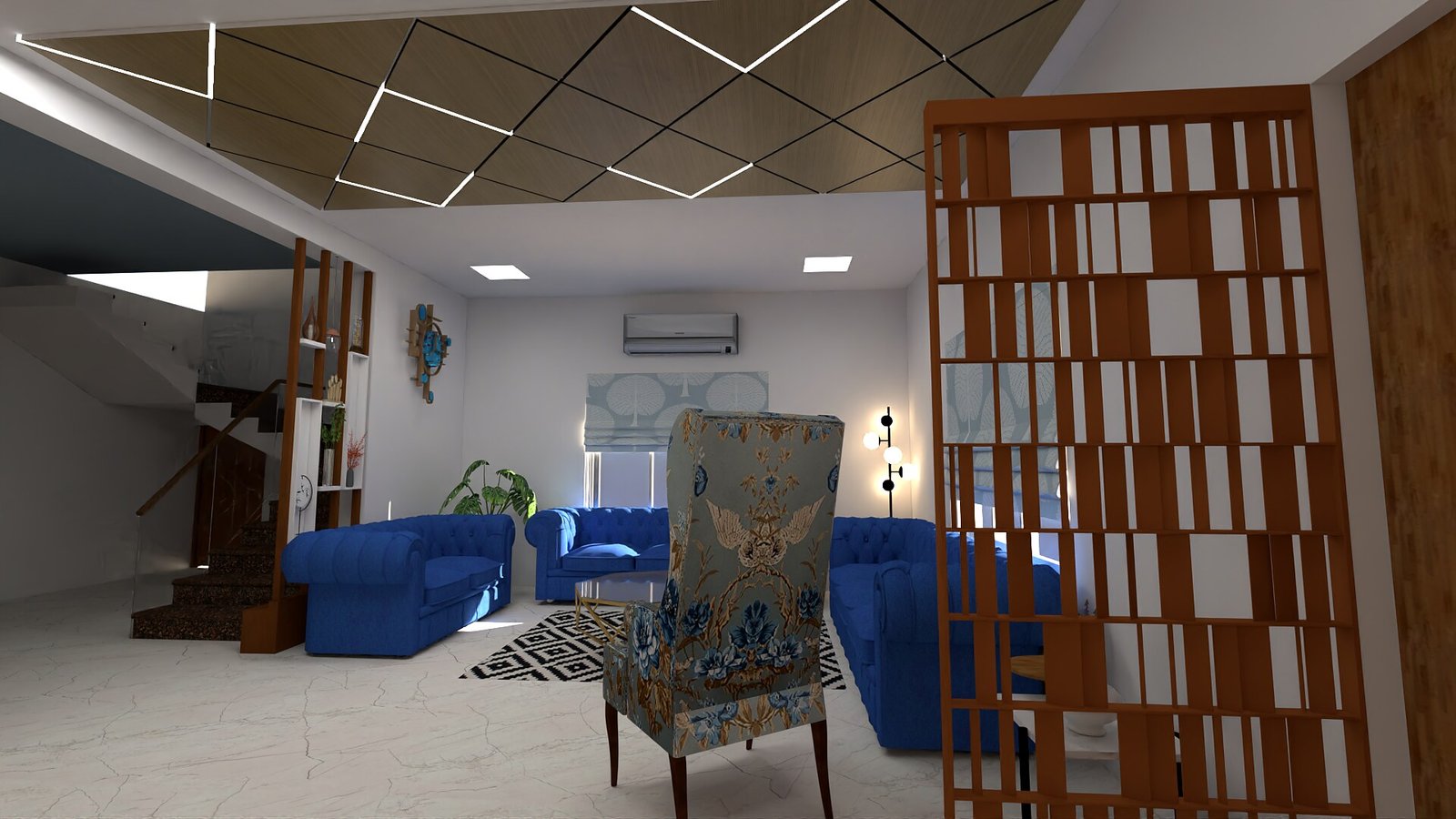 Drawing room — Bareja House — 4BHK Bungalow