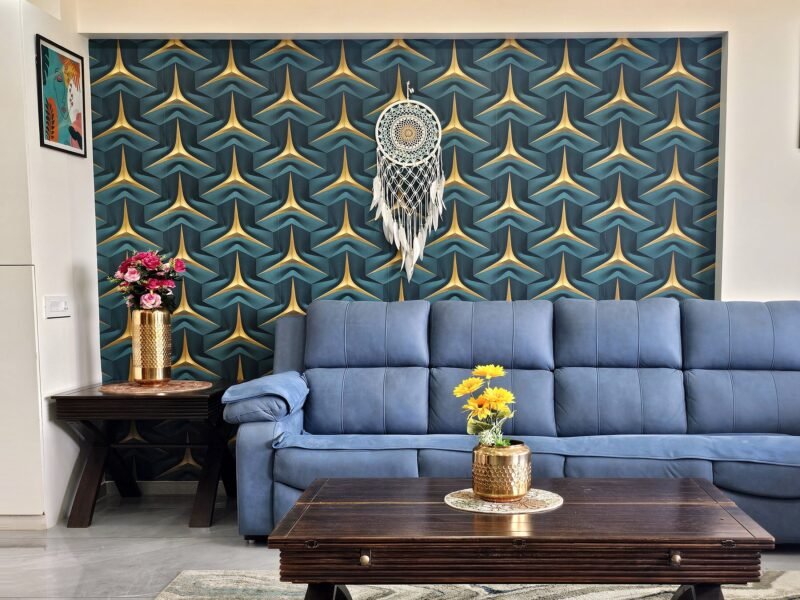 Living feature wall — Aviary — 3BHK, Ghatlodiya
