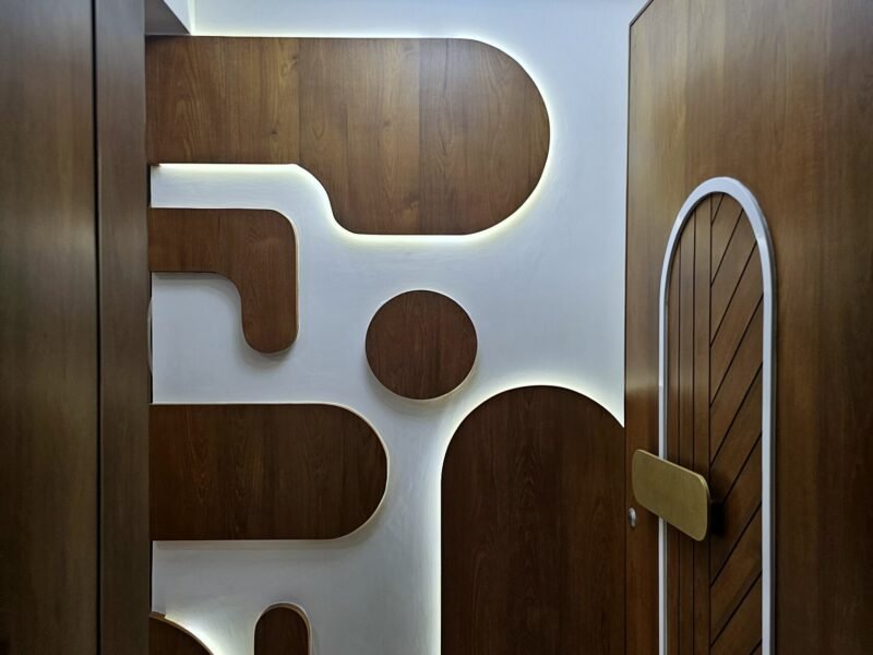 Sculptural partition — Contour — 3BHK, Hathijan