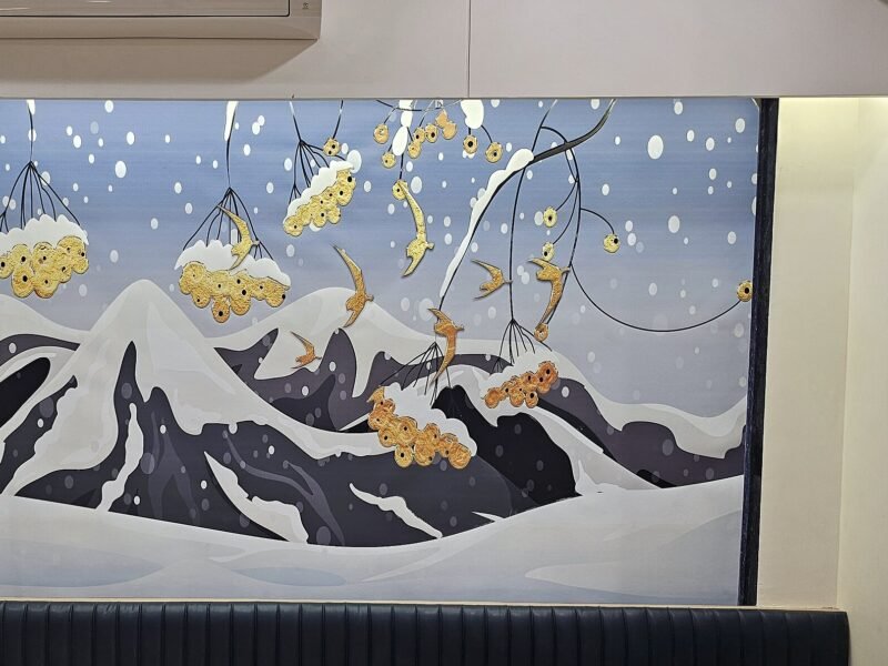 Mural bedroom — Contour — 3BHK, Hathijan